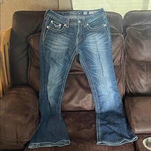 Miss Me Dark Blue Flare Jeans